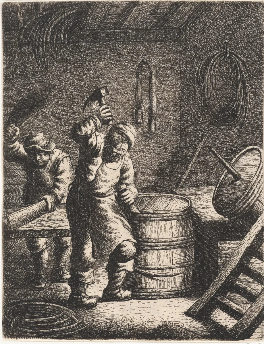 Kuiper by Jan Gillisz van Vliet, print, 1635