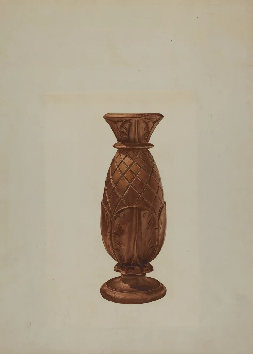 Bed Post Top by Henry Murphy, index of american design, 1938