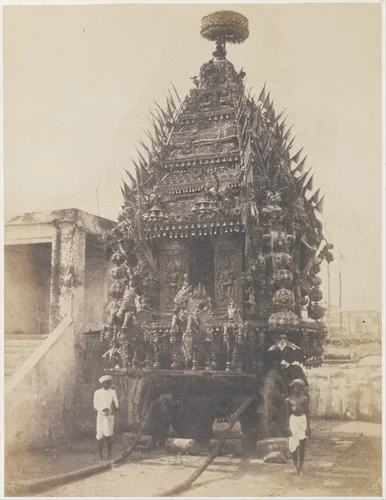 Juggernaut Car, Madras by Frederick Fiebig, photograph, 1850-1859