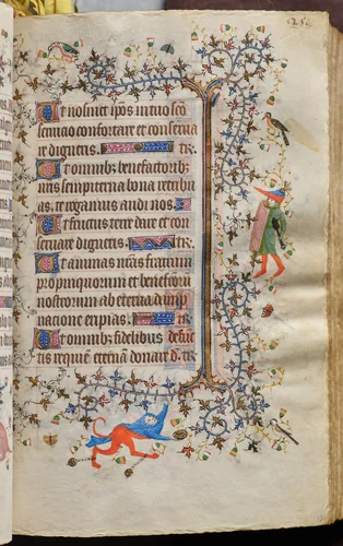 Hours of Charles the Noble, King of Navarre (1361-1425): fol. 126r, Text by Master of the Brussels Initials and Associates, book, 1400-1410