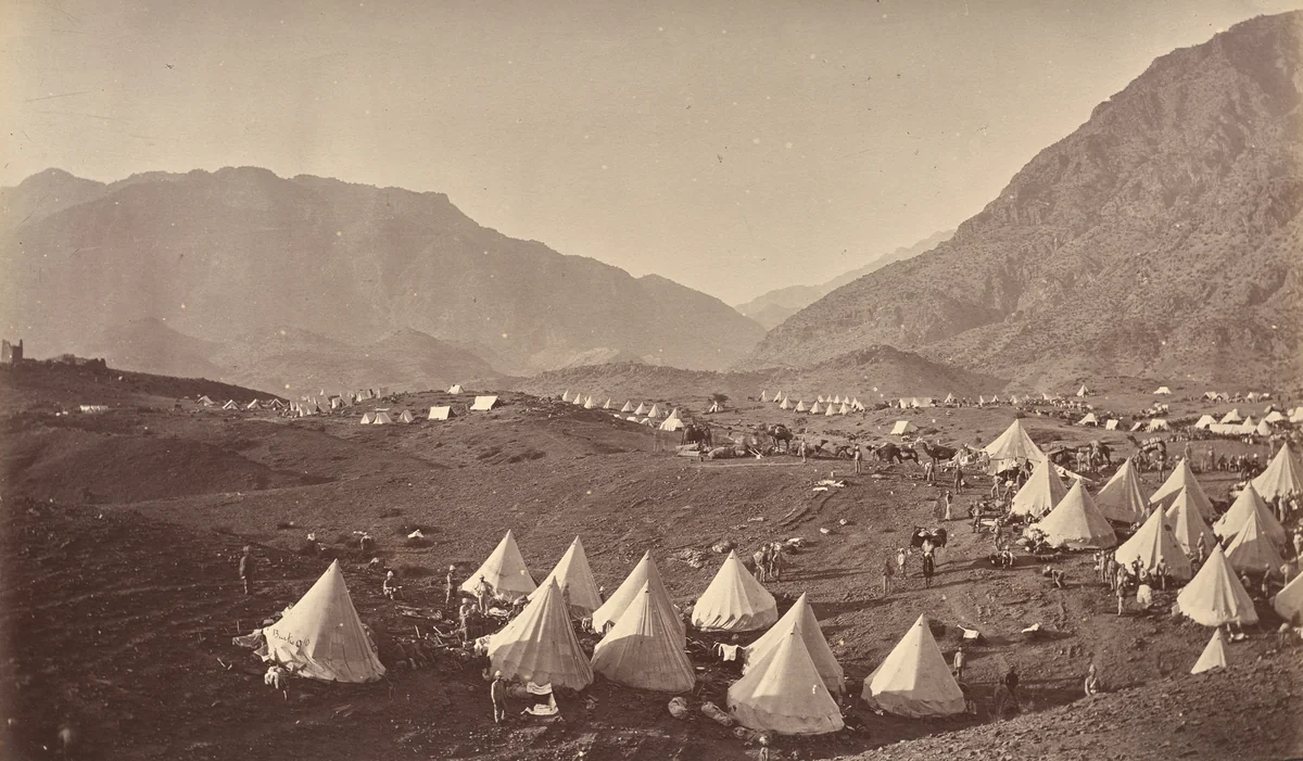 Shergai Heights, Looking Towards Ali Musjid by John Burke, photograph, 1878-1880