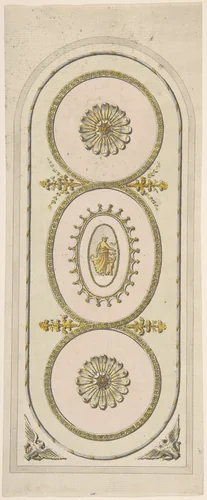 Design for a Panel by Robert Adam, drawing, 1748-1792