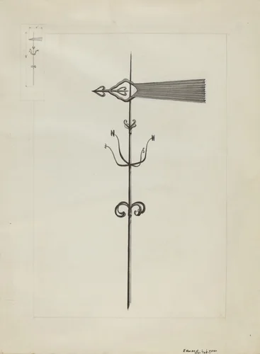 Weather Vane by Edward L. Loper, index of american design, 1936