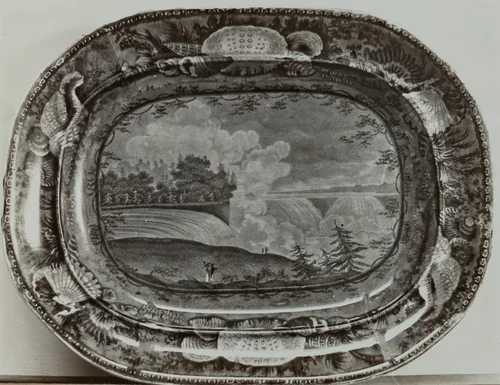 Plate - "Niagra from American Side" by Helmut Hiatt, index of american design, 1936