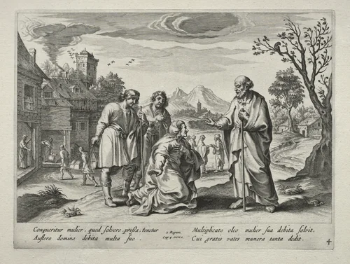 The Story of Elisha by Nicolaes Rijckmans, print, 1643