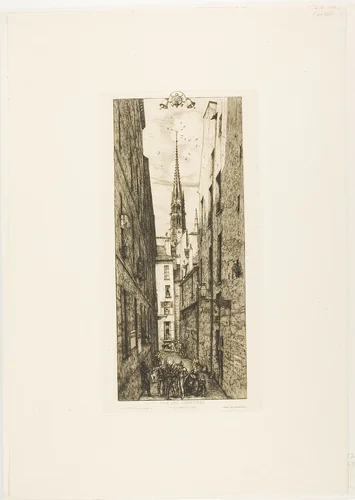 Chantrey Street, Paris by Charles Meryon, print, 1862