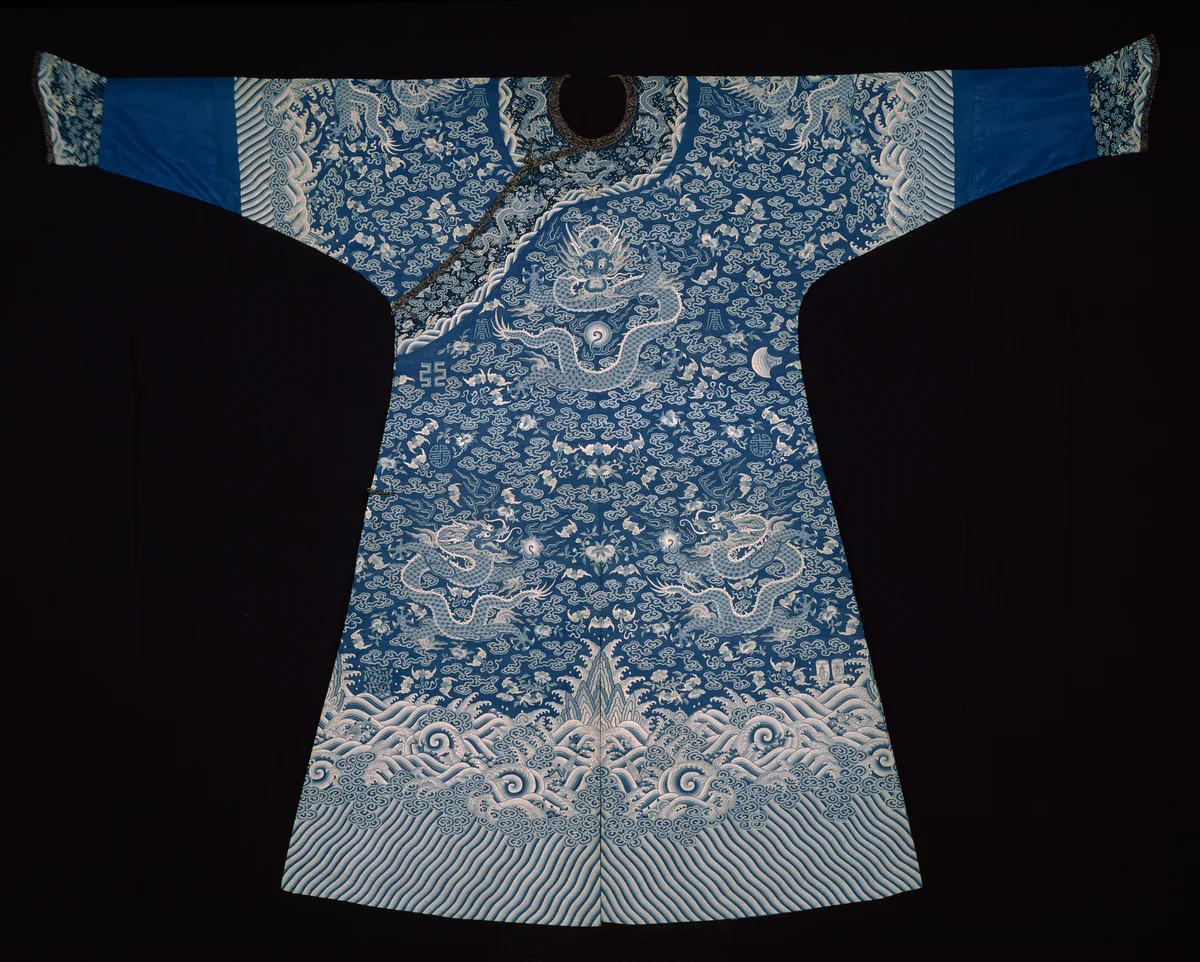 Emperor's Jifu (Semiformal Court Robe) by Manchu China, textile, 1825-1850
