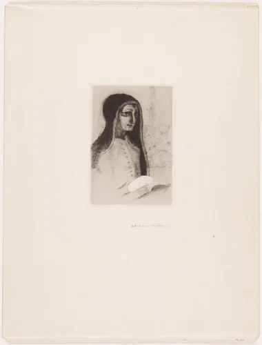 The Book (Saint-Theresa) (Le Livre [Sainte-Thérèse]) by Odilon Redon, print, 1892