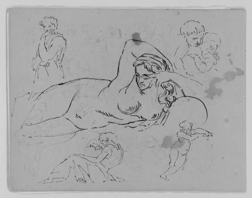 (From Sketchbook) by Thomas Sully, artwork, 1810-1820