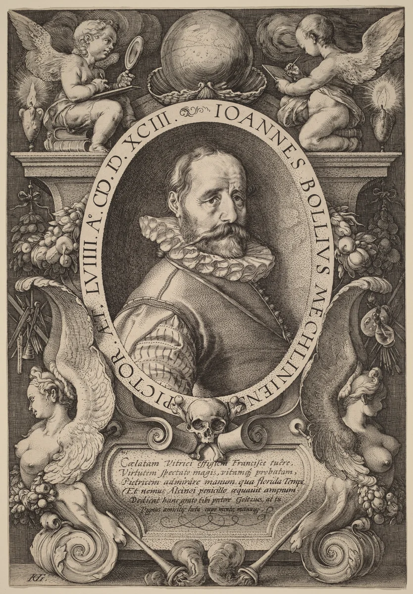 Hans Bol by Hendrick Goltzius, print, 1593
