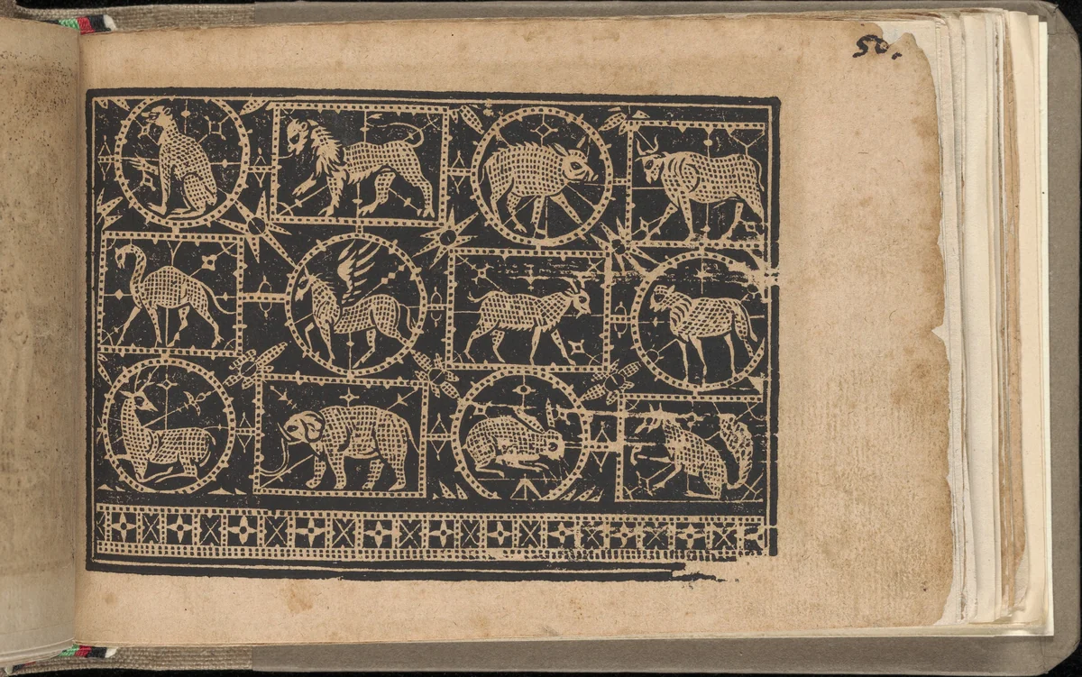 Schön newes Modelbuch (Page 50r) by Sigismundus Latomus, book, 1608