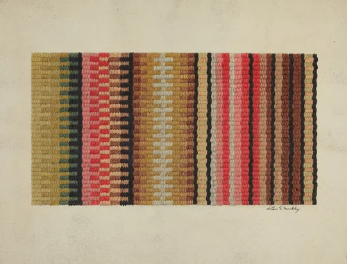 Stair Carpet by Arthur G. Merkley, index of american design, 1939