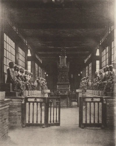 Temple of Five Hundred Gods, Canton by John Thomson, photograph, 1873