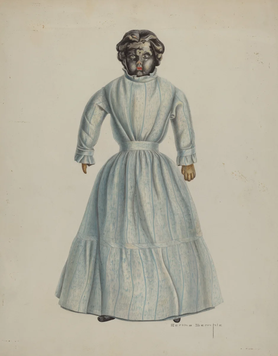 Negro Woman Doll by Bertha Semple, index of american design, 1938