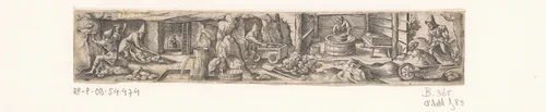 Mijnwerkers by Unknown, print, 1524-1562