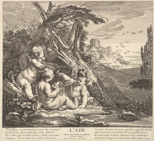 Air by Claude Augustin Duflos le Jeune, print, 1715-1800