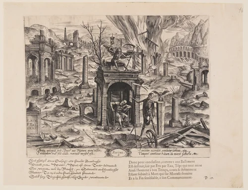 Ruyne, from Theatrum Vitae Humanae (The Ages of Man) by Jan Wierix, print, 1577