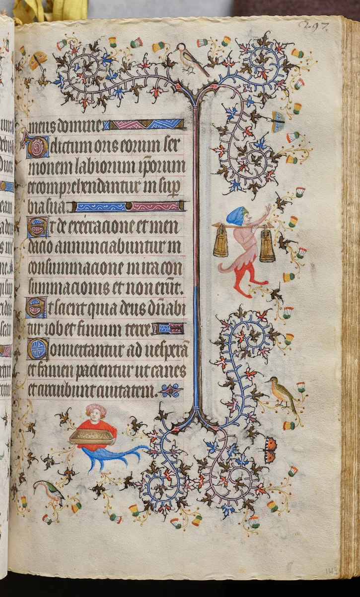 Hours of Charles the Noble, King of Navarre (1361-1425): fol. 149r, Text by Master of the Brussels Initials and Associates, book, 1400-1410