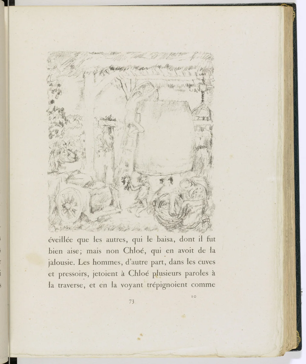 In-text plate (page 73) from Daphnis et Chloé by Pierre Bonnard, illustrated book, 1902
