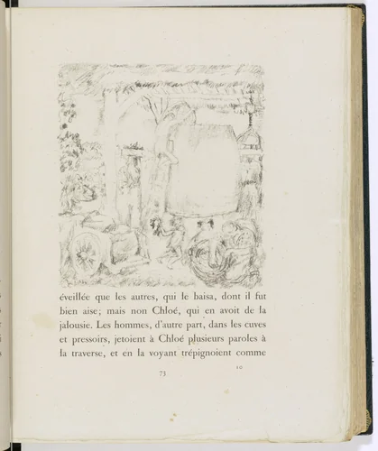 In-text plate (page 73) from Daphnis et Chloé by Pierre Bonnard, illustrated book, 1902