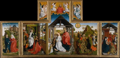 The Nativity Polyptych by Rogier van der Weyden, painting, 1450-1460