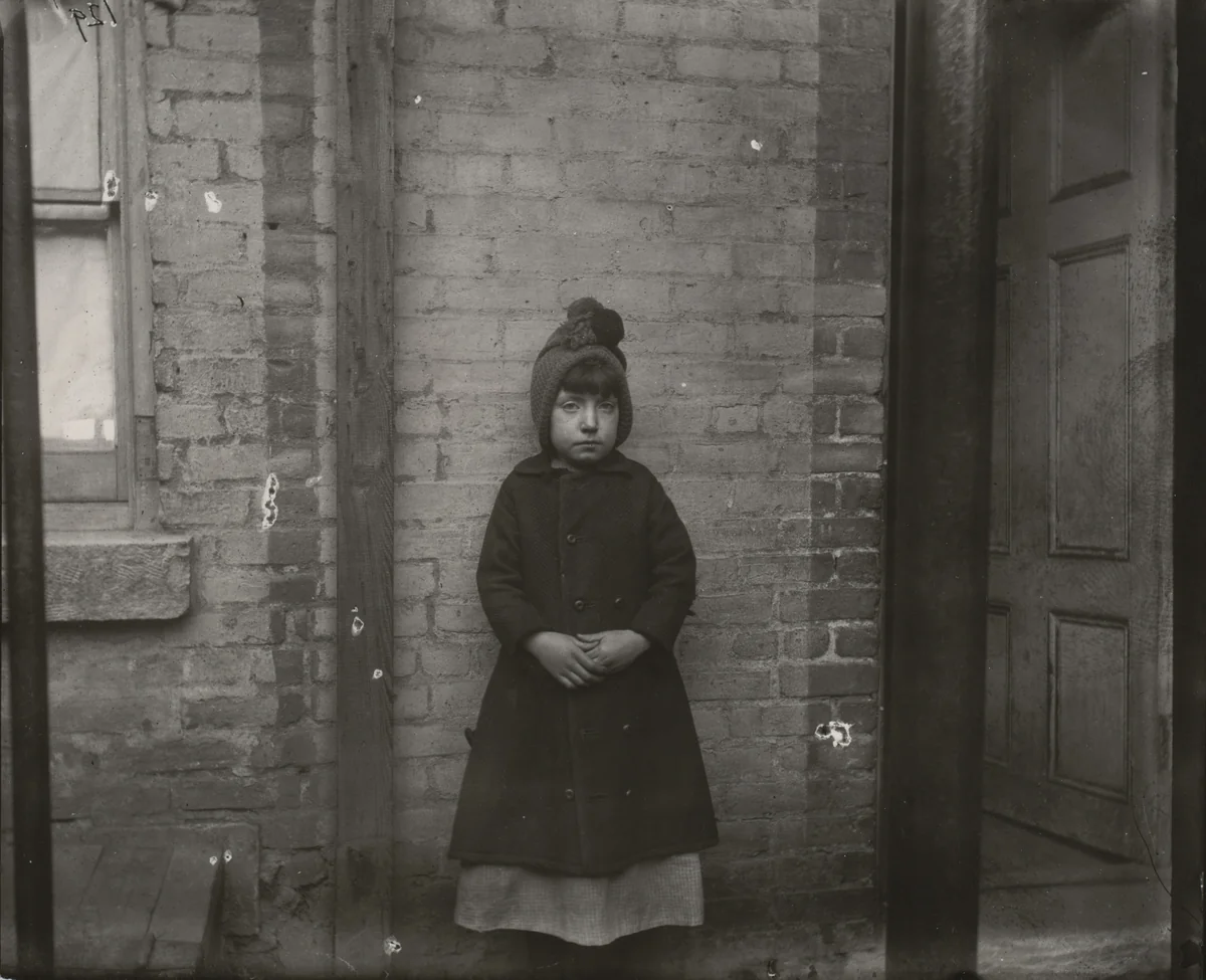 "I Scrubs" - Katie, Who Keeps House on West Forty-Ninth Street by Jacob August Riis, photograph, 1890