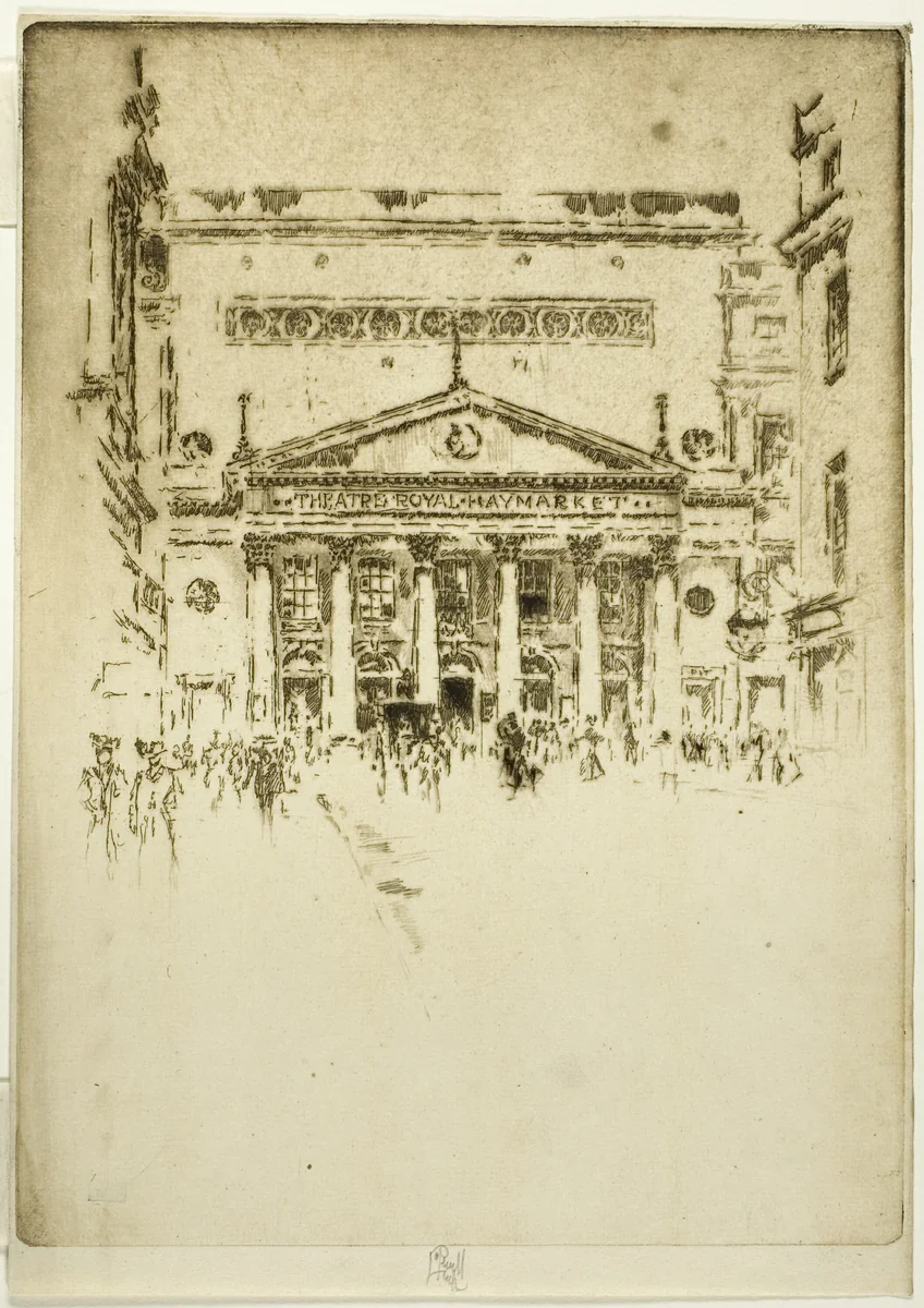 Royal Haymarket Theatre by Joseph Pennell, print, 1906