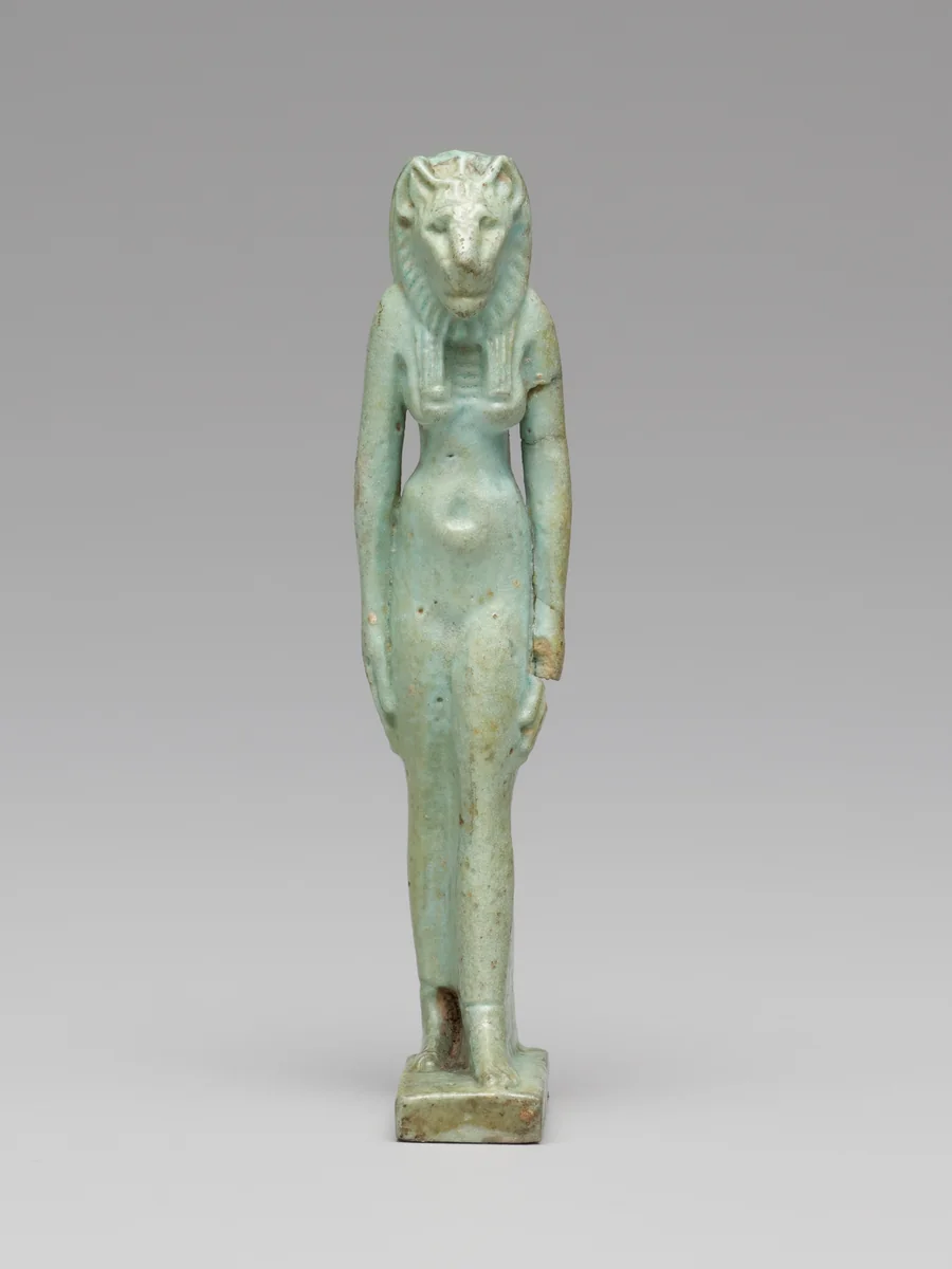 Amulet of Sekhmet by Egyptian, metalwork, -1069--664