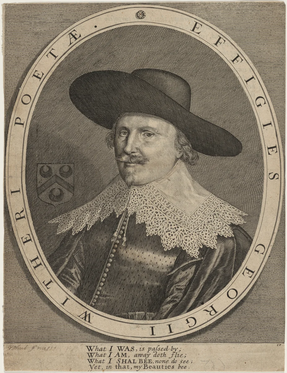 George Wither, Poet by John Payne, print, 1635