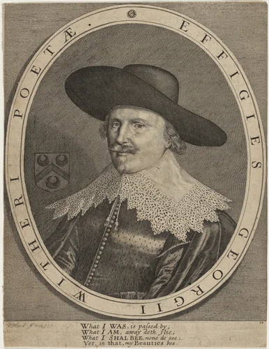 George Wither, Poet by John Payne, print, 1635