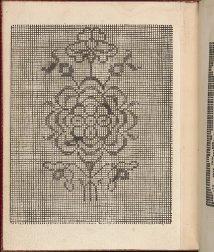 Les Singuliers et Nouveaux Portraicts... page 71 (verso) by Federico de Vinciolo, book, 1588