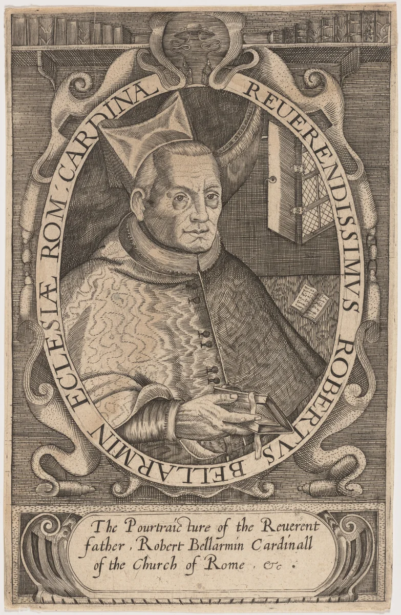 Robert Bellarmin, Cardinal by Unknown 19th Century, print, 1800-1899