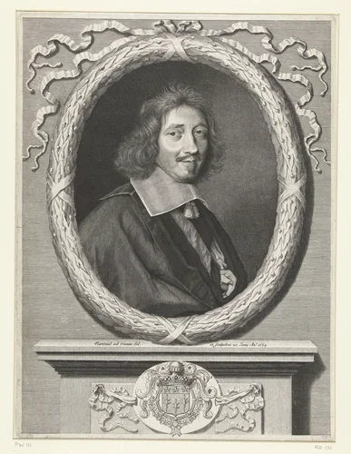 Portret van Michel Le Tellier by Robert Nanteuil, print, 1659