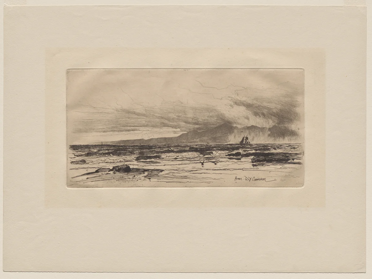 Arran by David Young Cameron, print, 1889
