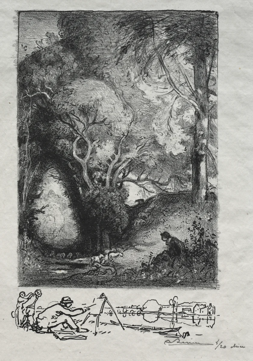 La Ravine en juin by Auguste Louis Lepère, print, 1913