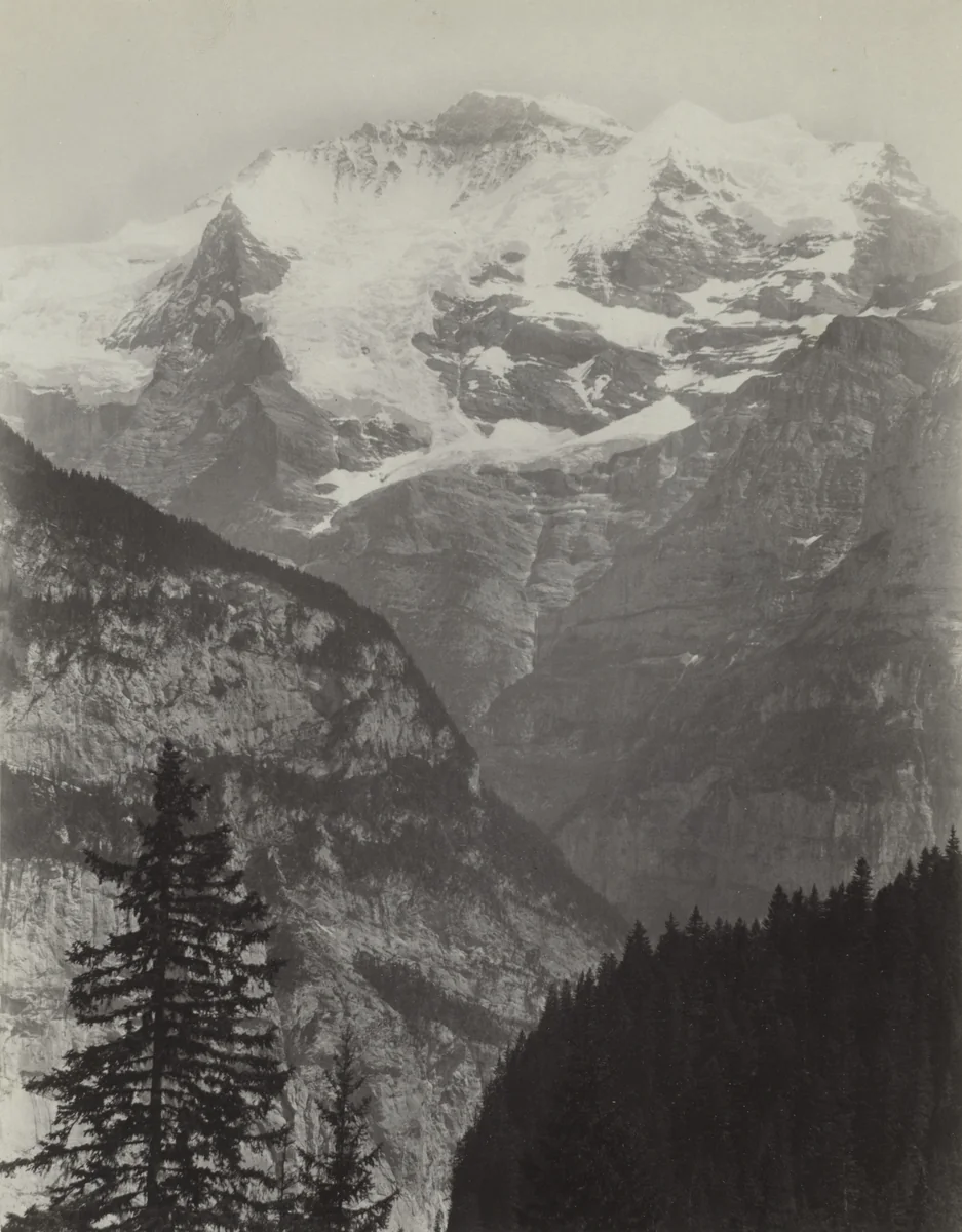 Jungfrau, View from Mürren, Switzerland by Charles Soulier, photograph, 1860