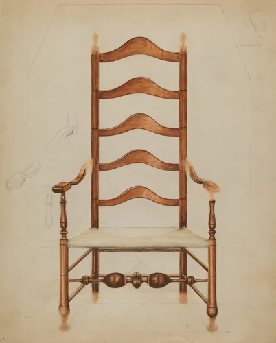 Chair by Frank Wenger; Hans Westendorff, index of american design, 1935-1942