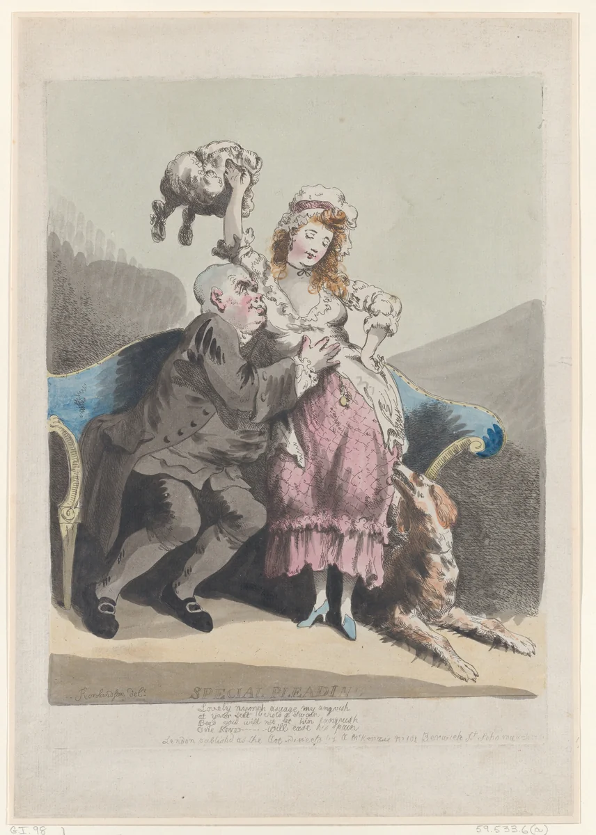 Special Pleading by Thomas Rowlandson, print, 1780