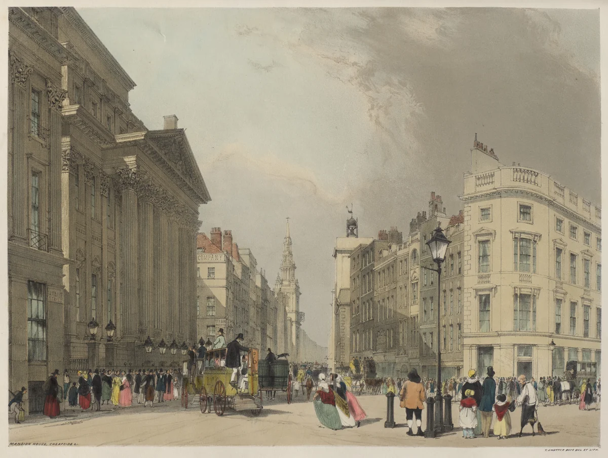 London As It Is: Mansion House, Cheapside by Thomas Shotter Boys, book, 1842