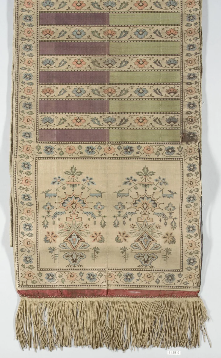 Sash by Jacob Paschalis, textile, 1790