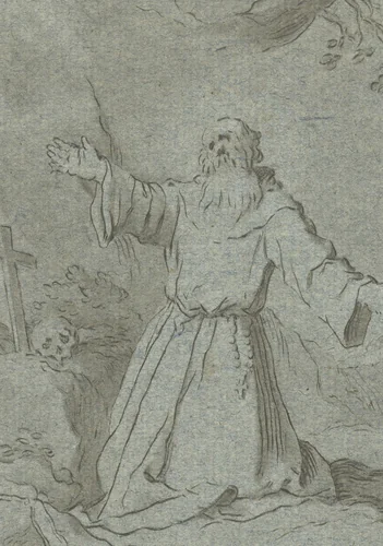 Heilige Franciscus by Jurriaan Cootwijck, print, 1724-1798