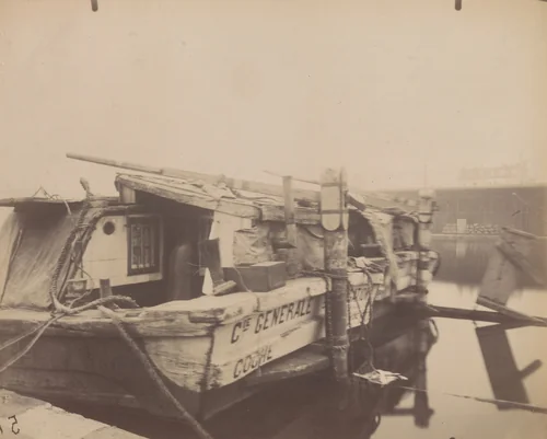 Bassin de la Villette by Eugène Atget, photograph, 1914