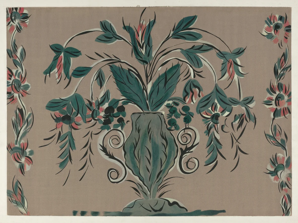 Hand Painted Wall by Martin Partyka, index of american design, 1939