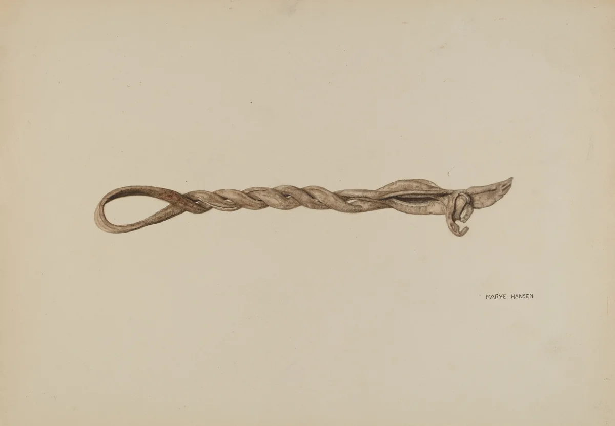 Horse Hobble by Mary Hansen, index of american design, 1939