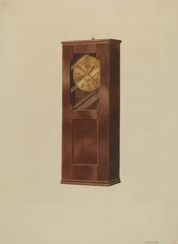 Shelf Clock by Louis Plogsted, index of american design, 1937
