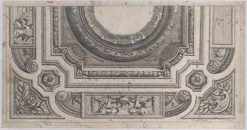 Composite Order, elevation by Jean Cotelle, print, 1660-1708