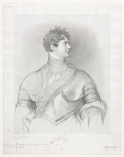 The King, George IV of Great Britain by Richard James Lane, print