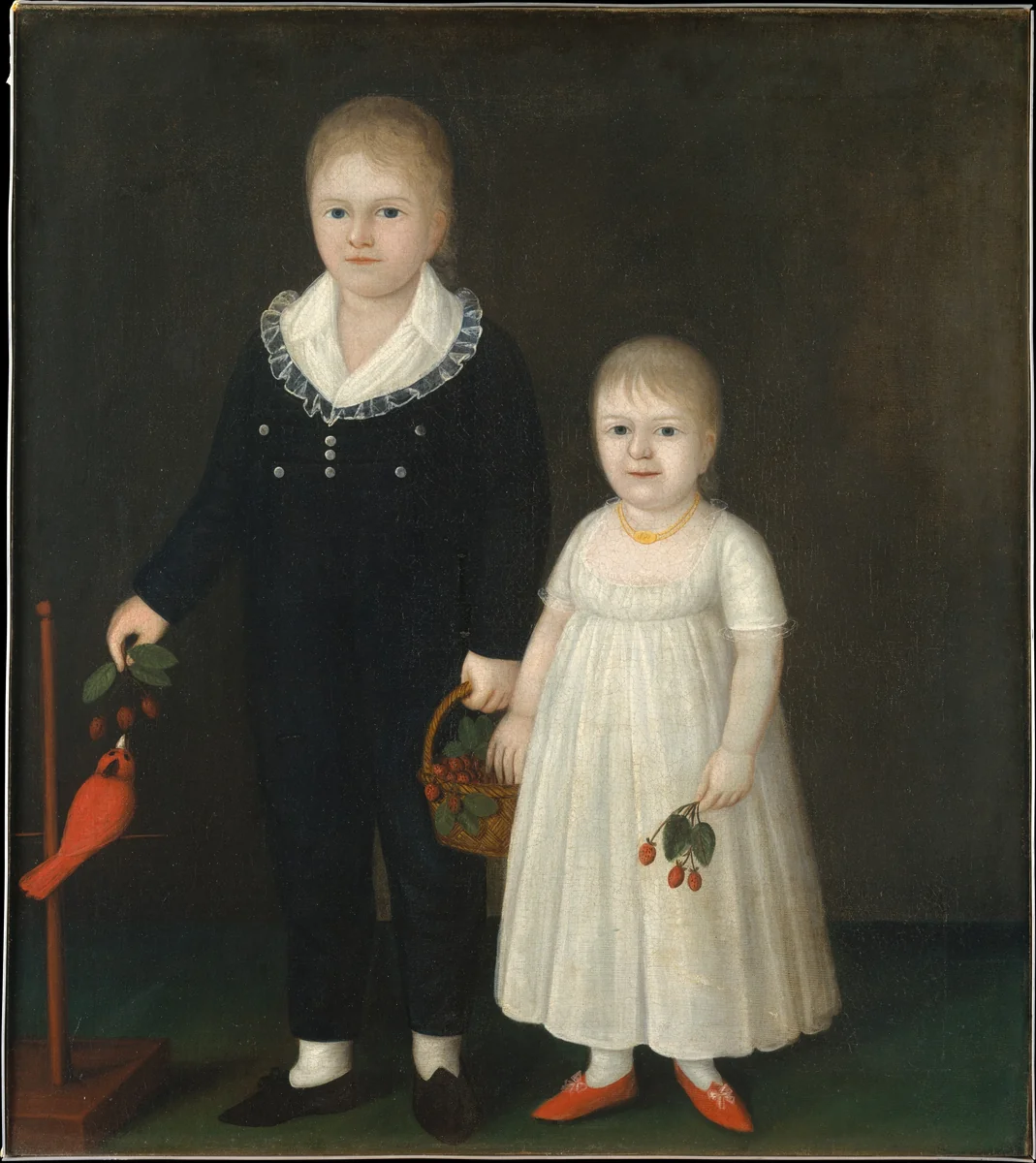 Edward and Sarah Rutter by Joshua Johnson, artwork, 1802-1805