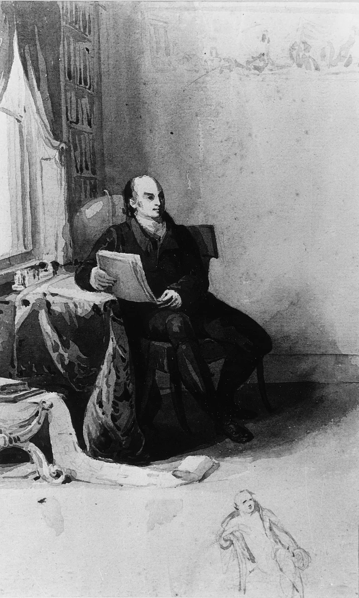 John Quincy Adams by Thomas Sully, artwork, 1824