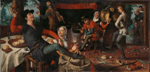 The Egg Dance by Pieter Aertsen, painting, 1552